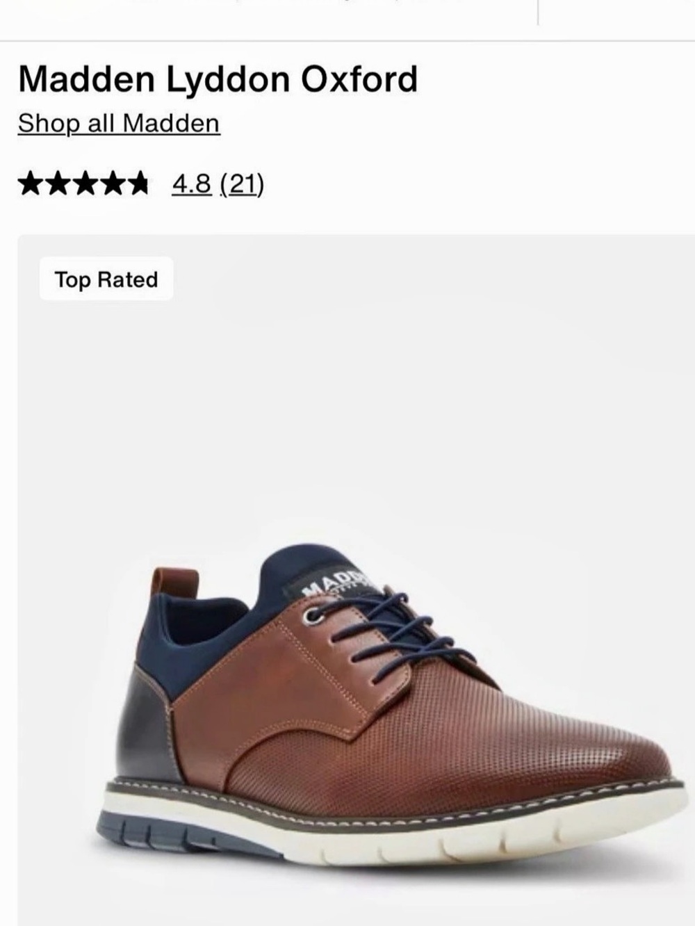 Madden Lyddon Oxford Shoes in Brown & Black